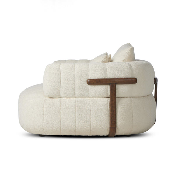 Doss Media Lounger In Terra Brown Oak