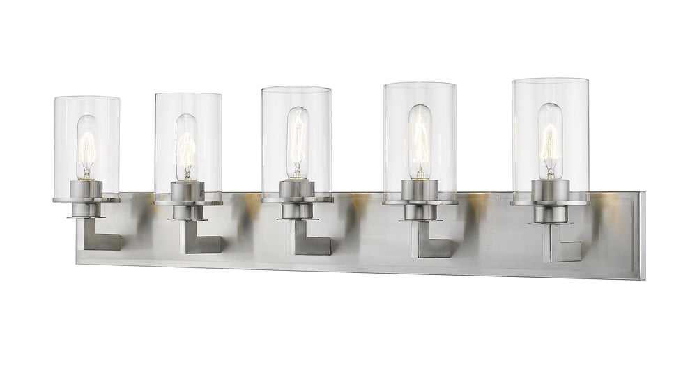 Savannah 5 Light Vanity in Brushed Nickel Finish