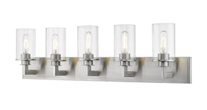 Savannah 5 Light Vanity in Brushed Nickel Finish