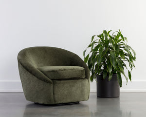 BLISS SWIVEL LOUNGE CHAIR - BERGEN OLIVE