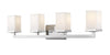 Tidal 4 Light Vanity  in Chrome Finish