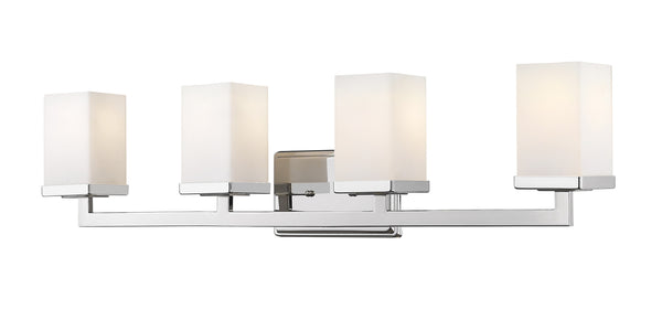 Tidal 4 Light Vanity  in Chrome Finish