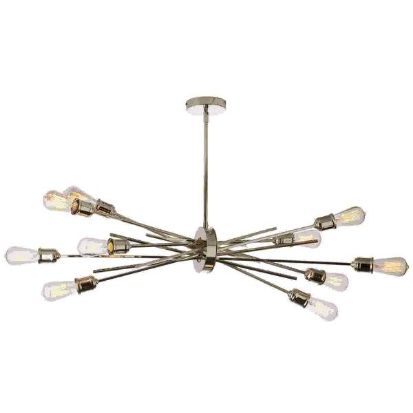 10LT Horizontal Pendant, Burnished Chrome Finish