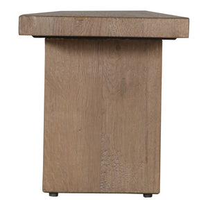 Moe's Koshi Bench Sandblasted Amber Oak