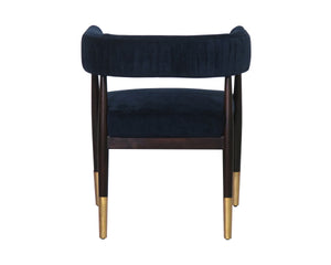 CALLEM DINING ARMCHAIR - DANNY NAVY
