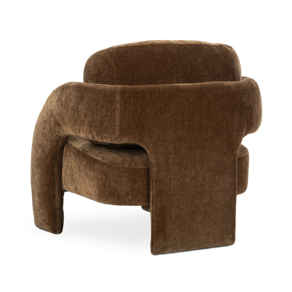 Salino Upholstered Lounge Chair with Foam Seat - Bronze
