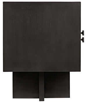 Amidala Mahogany and Veneer Sideboard with Brass Pulls in Two-Tone Pale
