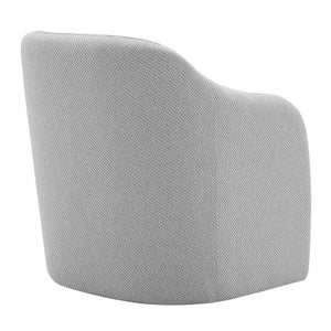 Zella Fabric Accent Arm Chair In Cardiff Gray