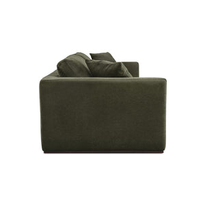 Rue Sleeper Sofa in Deep Green with Feather Fill