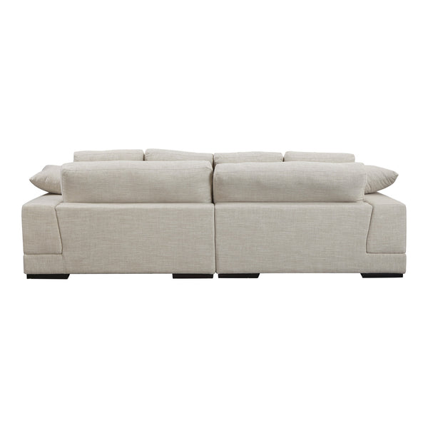 Moe's Plunge Sectional with Flip Chaise in Brown