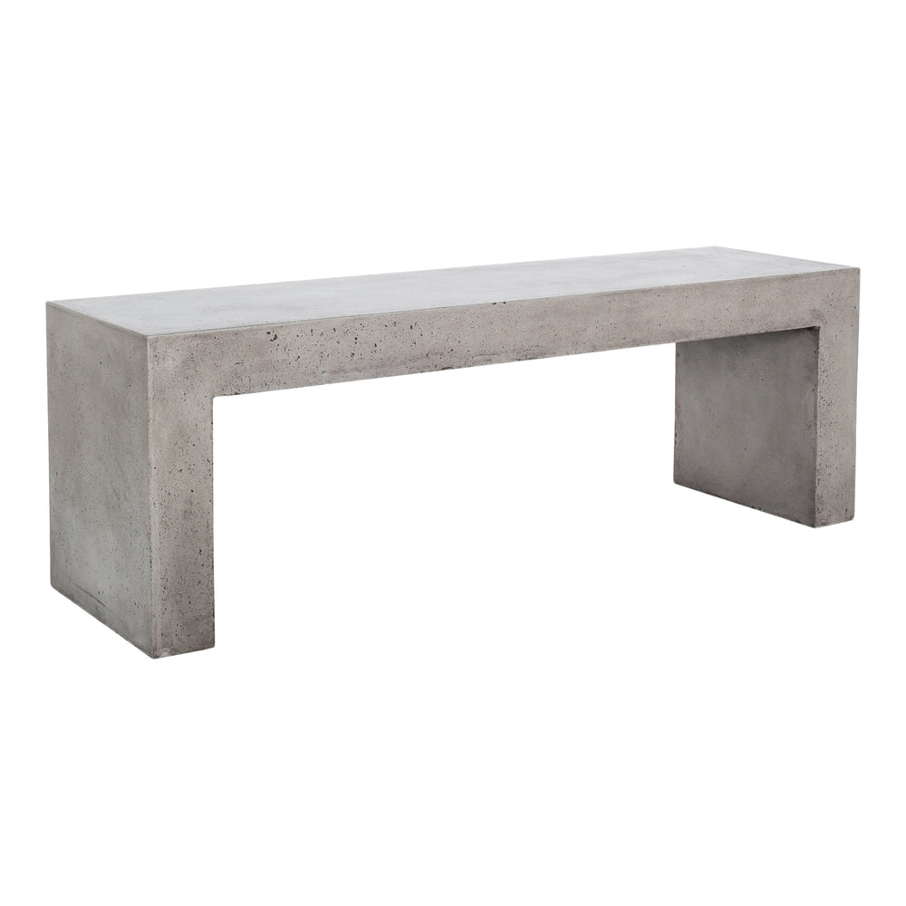 Moe's Lazarus Outdoor Bench in Dark Grey
