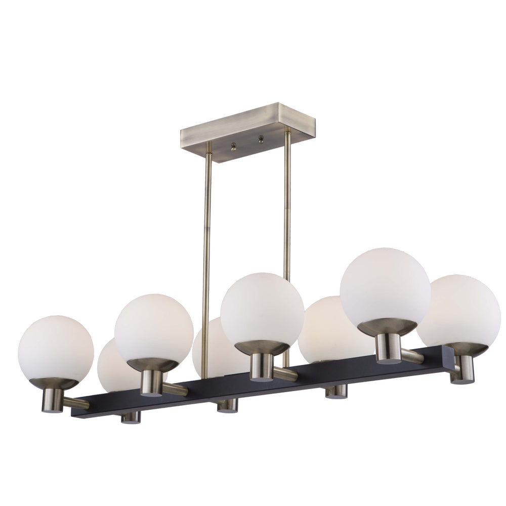 Tilbury AC7098VB Island Light in Matte Black & Brass