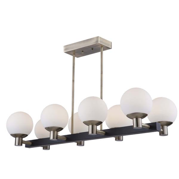Tilbury AC7098VB Island Light in Matte Black & Brass
