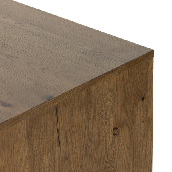 Eaton 9 Drawer Dresser In Amber Oak Resin