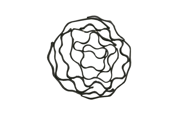 Vine Wall Flower, Black