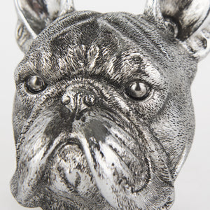 Bruno (Set of 2) 5L x 5W Silver American Bulldog Bookends
