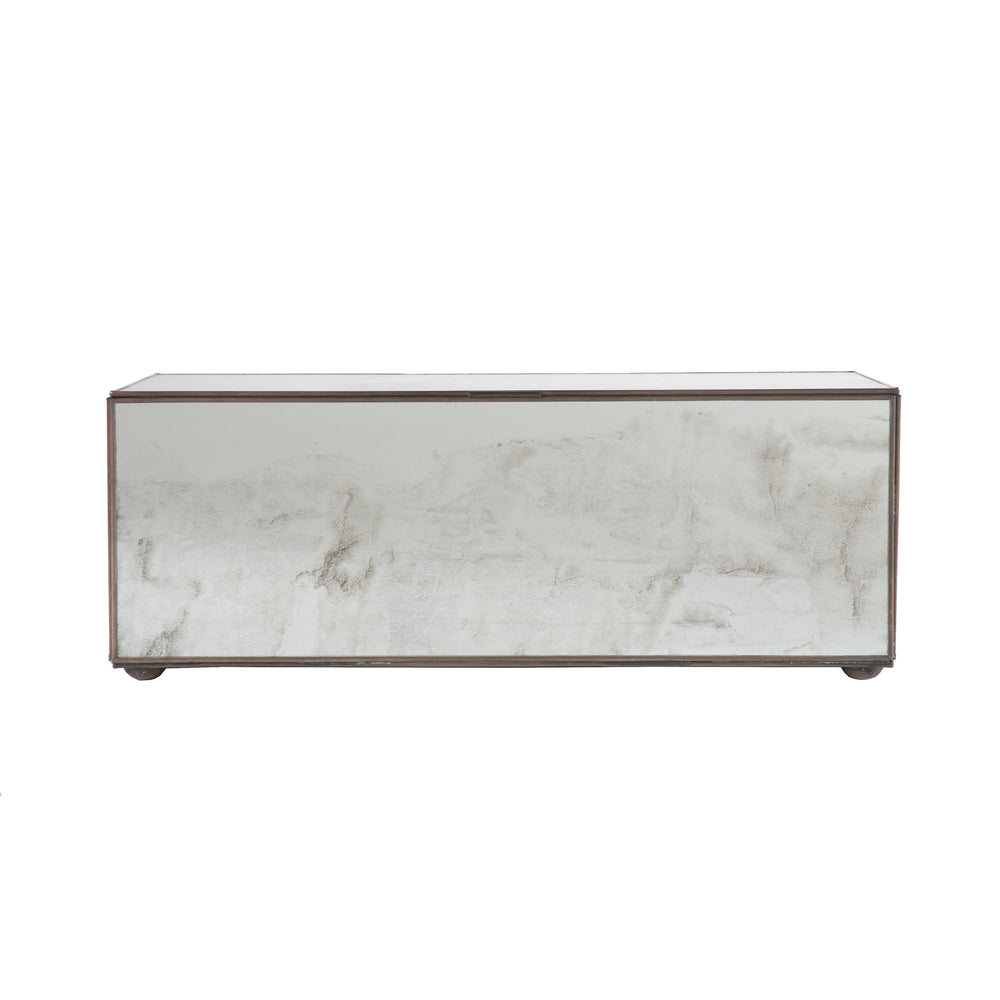 RECTANGULAR BOX WITH ANTIQUE MIRROR