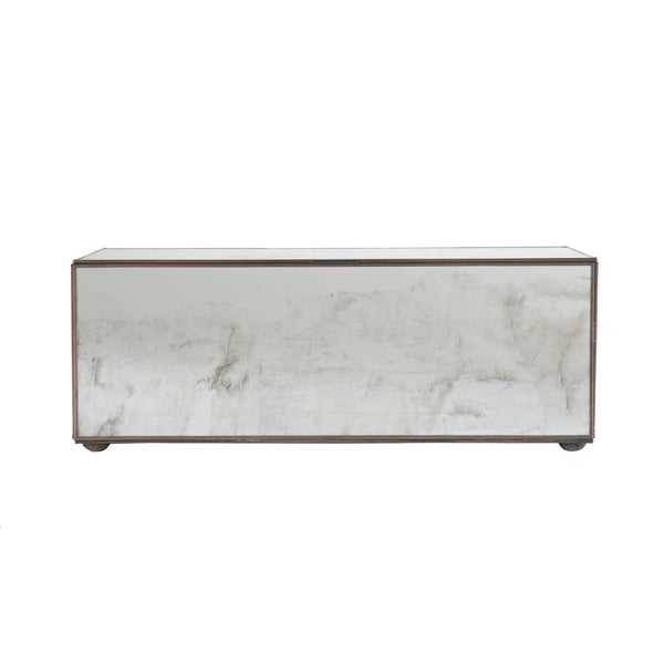 RECTANGULAR BOX WITH ANTIQUE MIRROR