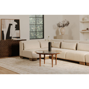 Moe's June Slipper Chair in Oatmeal Beige