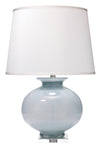 Heirloom Glass Table Lamp with Linen Shade