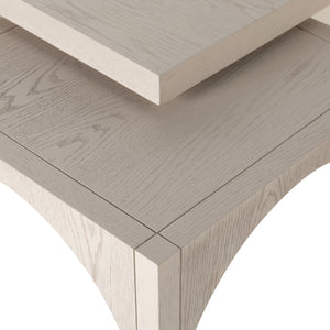 Amara Coffee Tbl W/Nesting Arch Stls In Wht
