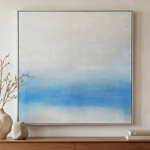 Morning Light Blue Palette Framed Painting