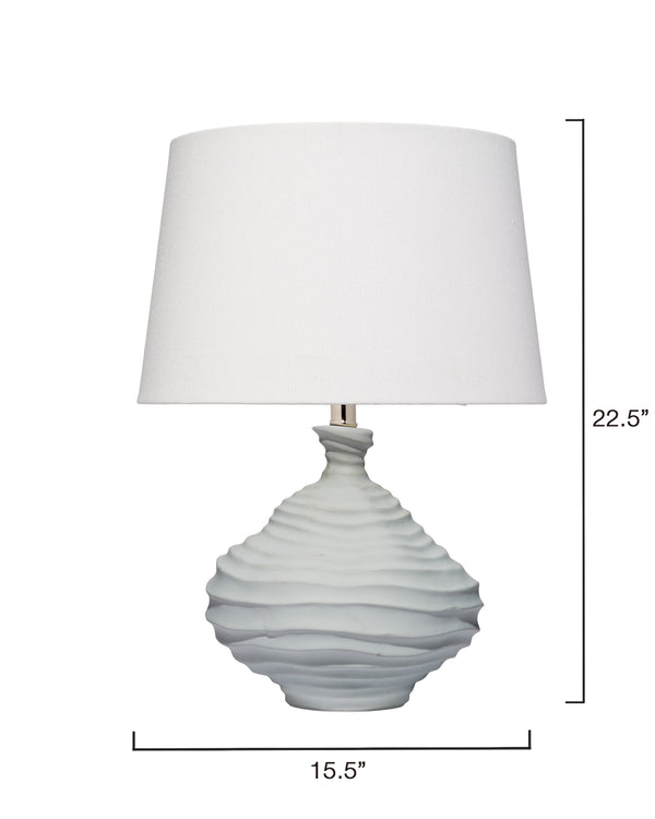 Oasis Ceramic Table Lamp with Linen Shade