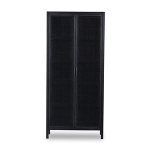 Caprice Tall Cabinet - Black Wash Mango