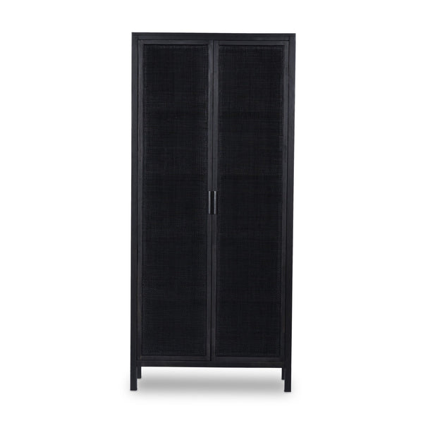 Caprice Tall Cabinet - Black Wash Mango