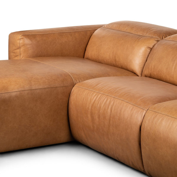 Radley Power Recliner 3-Piece Sectional W/ Chaise - Sonoma Butterscotch