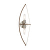 Arco AC11485 Wall Light in Faux Wood & Brushed Nickel
