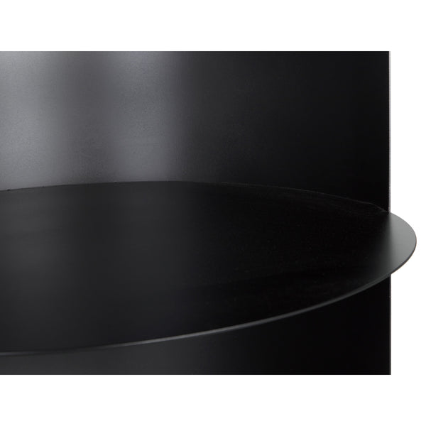 Fassbender Industrial Steel Bookcase Trio in Matte Black