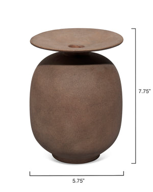 Highland Decorative Ceramic Vase, Brown