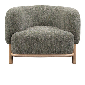 Pasadena Accent Chair in Green with Solid Wood Frame