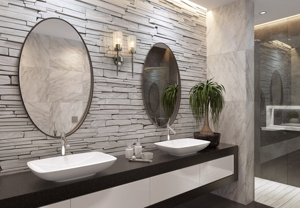 Flair 2 Light Wall Sconce in Antique Nickel Finish