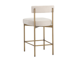 SENECA COUNTER STOOL - ANTIQUE BRASS - DANNY IVORY