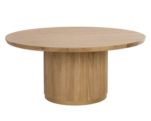 KALLA DINING TABLE - ROUND - RUSTIC OAK - 68"