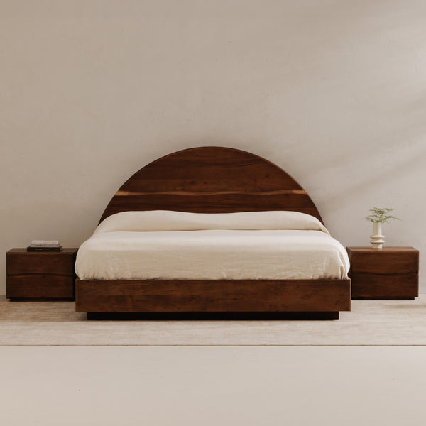 Watson King Bed with Live-Edge Acacia