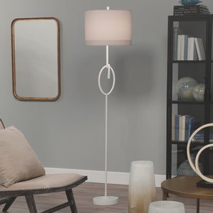 Knot 1-Light Floor Lamp, White