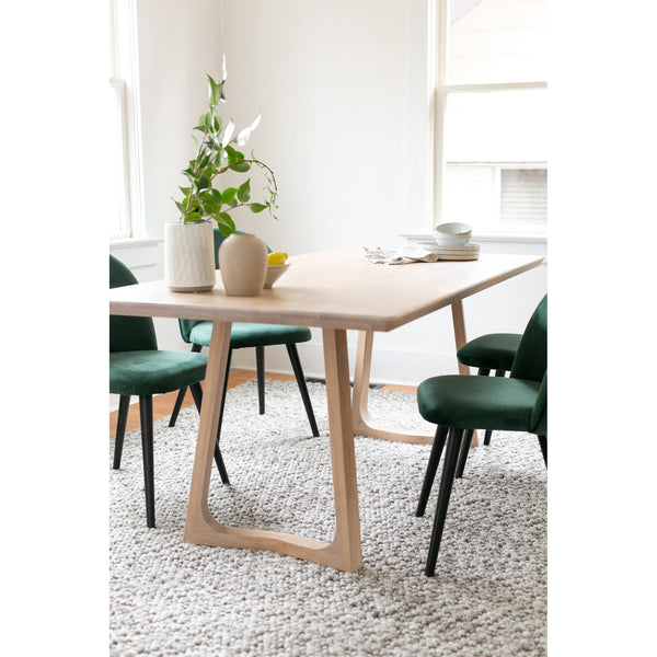Moe's Silas Dining Table in White Oak