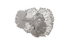 Flower Wall Art, Smallall, Gray, Metal