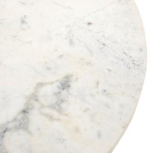 Helen Round Bistro Table In Polished White