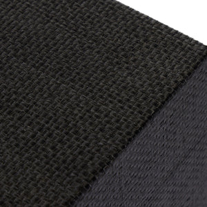 Fiona Nightstand In Black Raffia