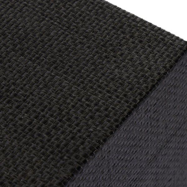 Fiona Nightstand In Black Raffia