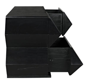 Vico Mahogany Dresser in Hand-Rubbed Black