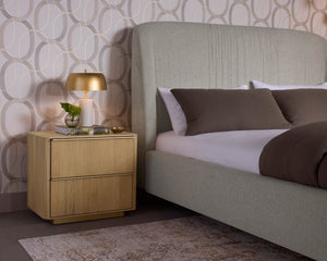 KALLA NIGHTSTAND - RUSTIC OAK
