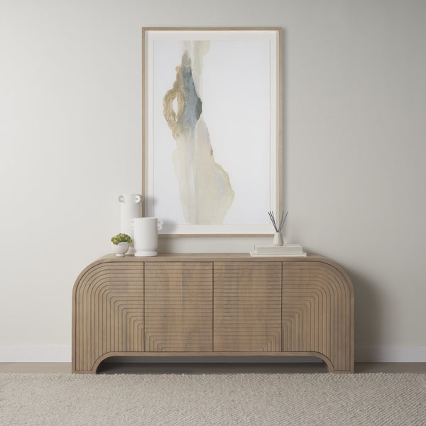 Dylan Tall Textured Off White w/ Handles Ceramic Vase