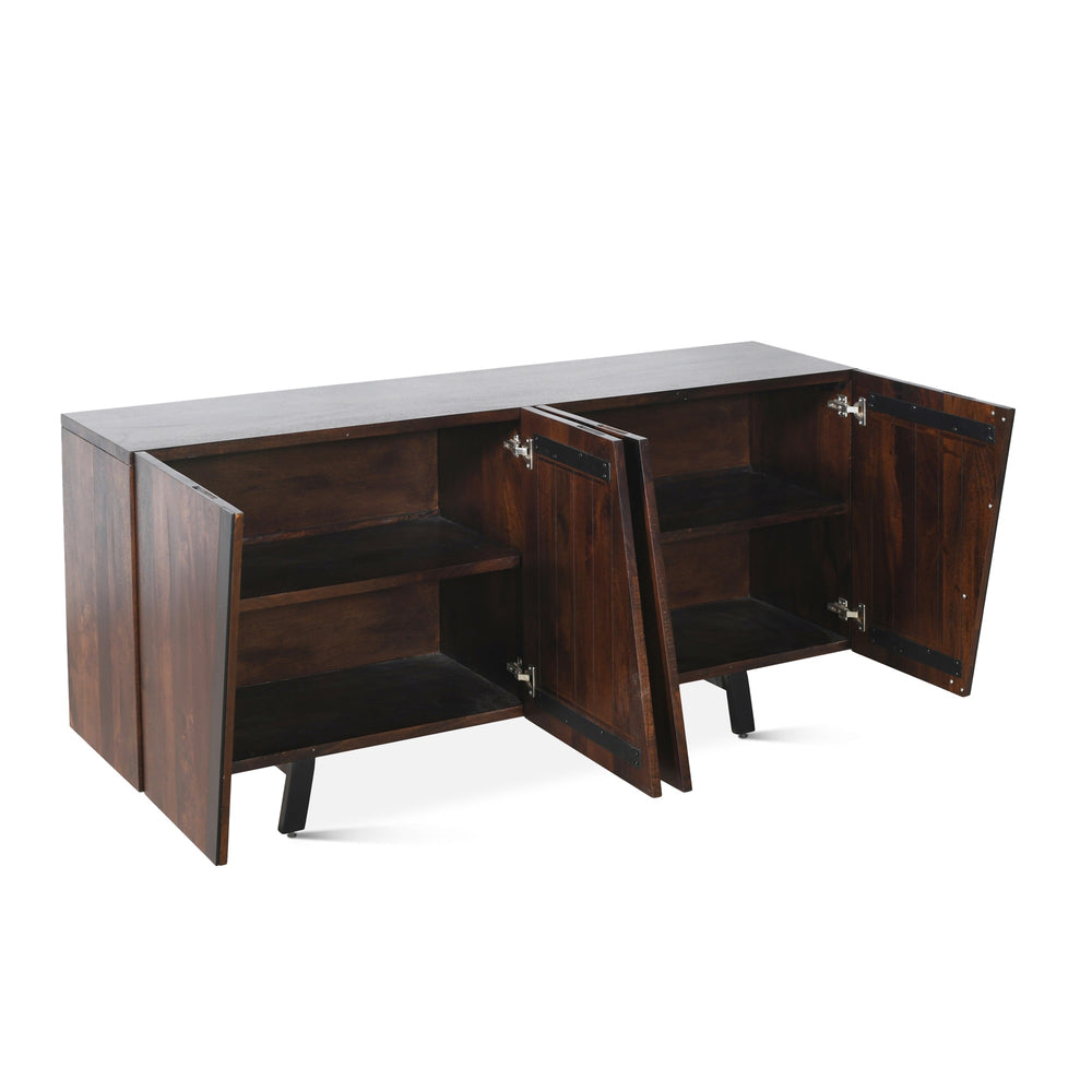 Riviera 74" Sideboard Dark Walnut