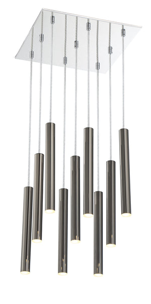 Forest 9 Light Island/Billiard in Chrome Finish