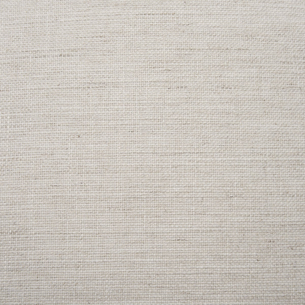 Gwynn Beige Fabric w/ Light Brown Wood Pouf